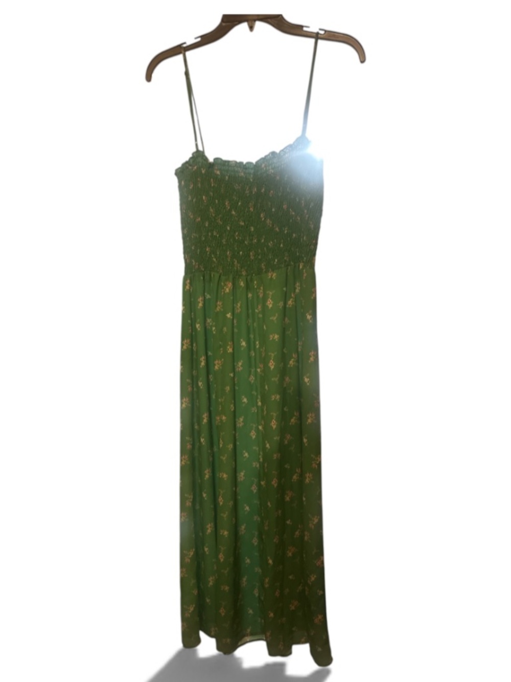 RESA Green Floral Maxi Dress